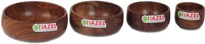 HAZEL Wooden Vegetable Bowl Multipurpose bowl, Set Of 4, 100 ml To 500 ml