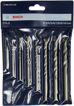 BOSCH Masonry Drill Bits Set-CYL-2 (3,4,5,6,7,8,9,10mm) 2608578156