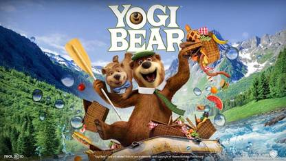 yogi bear wall POSTER PRINT ON 36X24 INCHES Photographic Paper