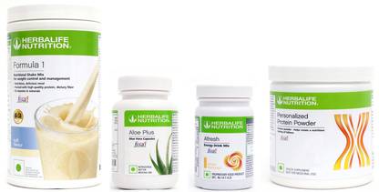 Herbalife Nutrition Formula 1 Shake Kulfi Flavor+Aloe Plus Tablet+ Protein Powder+ Afresh Ginger Protein Shake