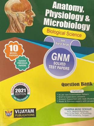 1st Year GNM Solved Test Papers- Biological Science - Anatomy,Physiology & Microbiology -VIJAYAM PUBLICATIONS