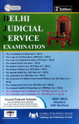 Guide To Delhi Judicial Service - DJS Preliminary Exam With 3000 MCQs (As Per New Syllabus)