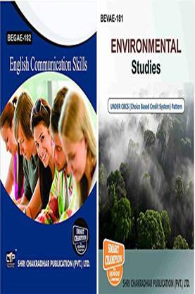 IGNOU BAG AECC Help Books Combo Offer Of BEVAE 181 Environmental Studies & BEGAE 182 English Communication Skills IGNOU Study Notes For Exam Preparations With Solved Previous Year Paper (Latest Syllabus) Ability Enhancement Compulsory Course (CBCS) BEVAE-181 BEGAE-182
