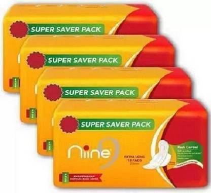 nine SANITARY PAD SET OF FOUR FOR SCHOOL GIRL MENSTURATION PROBLEM Sanitary Pad