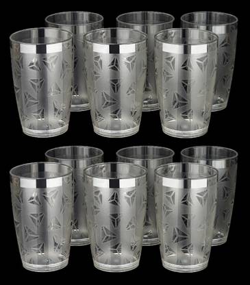 Sentricus (Pack of 12) Water Juice Drinking Glasses Set Of 12 Glass Set Water/Juice Glass