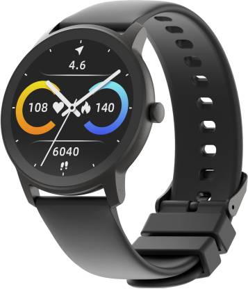 Ambrane Surge 1.28 Curved Display with complete Health Tracking Smartwatch