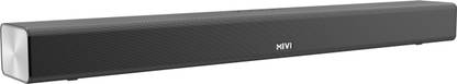 Mivi Fort S100 with 2 in-built subwoofers, Made in India 100 W Bluetooth Soundbar  (Black, 2.2 Channel) at Rs. 2999