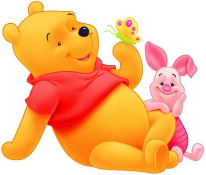 KAMYA HOME DÉCOR 75 cm Poo with piglet wall sticker Self Adhesive Sticker