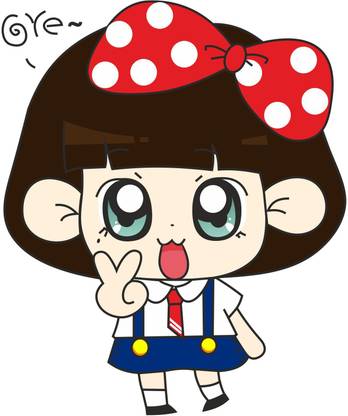 AK GRAPHICS 127 cm Cute doll with red boo wall sticker Self Adhesive Sticker