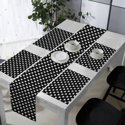 OASIS Black Organic Cotton Table Linen Set