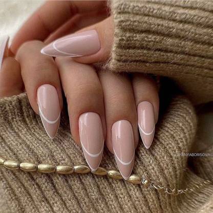 The Unique Artificial Nails. pink
