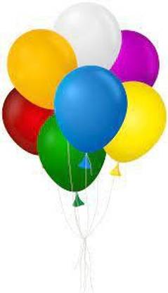 DEBALAYA Solid Round Shape Multicolor Balloons pack of 50 Balloon