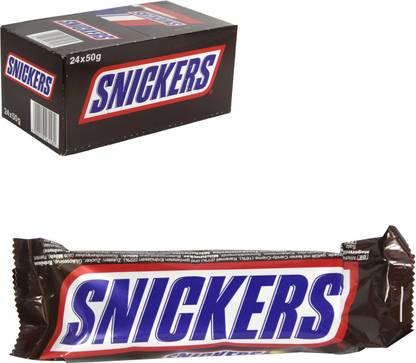 SNICKERS Chocolate Bar 50g x 24 Pieces BOX Bars