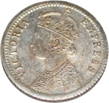 newway Victoria Queen - 1/4 Rupee 1882 British India old Rare silverplated Coin Ancient Coin Collection