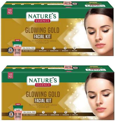 NATURE GOLD FACIAL KIT SET OF TWO FOR PIGMENTATION REMOVAL