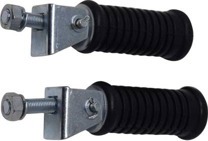 KOHLI BULLET ACCESSORIES Left Right Foot Rest Black & Silver For Royal Enfield Classic , Bullet Foot Rest