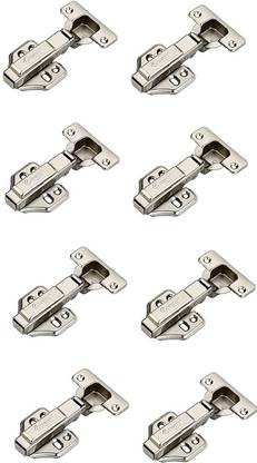 4-YOU Steel Soft Close Hydraullic Clip On Concealed Hinges for Full Overlay Door 4Pair Fridge Freezer Door Hinge