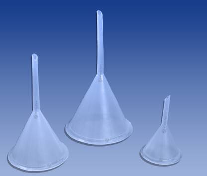Widely Pure Widely Pure 3PCS Plastic funnels for Laboratory and kitchen use funnels set Plastic Funnel Set