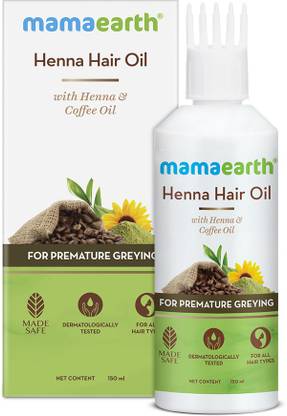 Mamaearth Henna Hair Oil for for Premature Greying Hair Oil