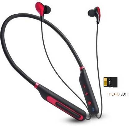 FKU 5.0 Bluetooth NECKBAND WITH Memory Card Slot Bluetooth