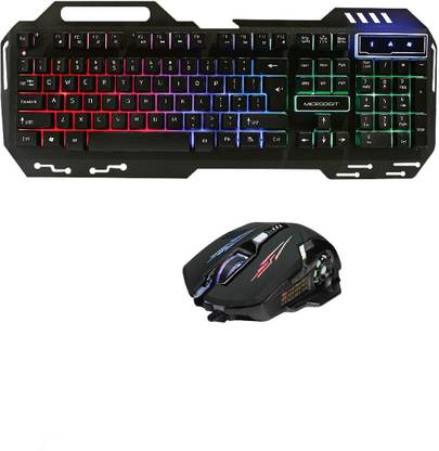 MICRODIGIT Raider gaming computer keyboard combo Wired USB Handheld Gaming Keyboard Compatible with Desktop, Laptop, Mac
