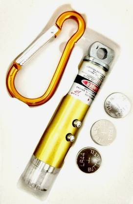 niveeka 3in1 Laser Pointer Laser Torch Key Chain(650 nm, yellow Color)
