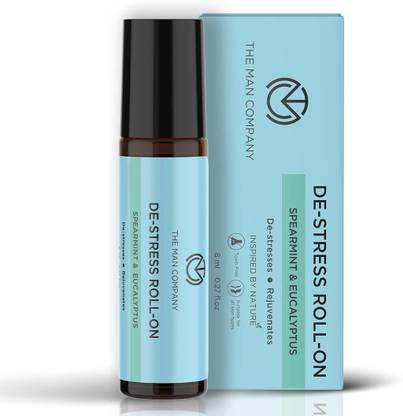 THE MAN COMPANY De-Stress Roll-On | Keeps The Headache Away | Spearmint & Eucalyptus