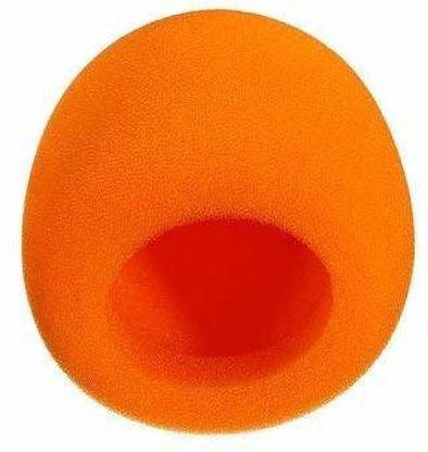 KHALSA MUSICAL Microphone Windshield Sponge Mic Foam (Orange) Studio Microphone Foam Mic Shield Cover Mic Foam
