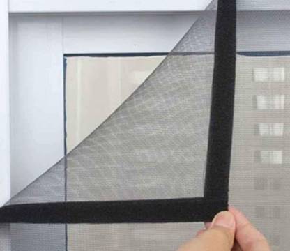 AMF STORE Fibre Adults Washable Pre Stitched Fiberglass Mosquito Mesh 5/4ft Grey Color Mosquito Net