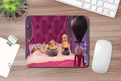 BALDAU PRINTS Minions Mouse Pads for PC / Laptop (Non-Slip Rubber Base, Waterproof) MO-14 Non Slip Base Mousepad