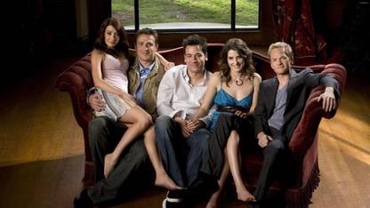 how i met your mother ted mosby robin scherbatsky marshall eriksen barney stinson lily aldrin friends on LARGE PRINT 36X24 INCHES Photographic Paper