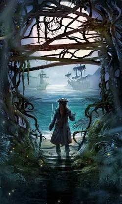 Captain Jack Sparrow Multicolour Photo Paper Print Poster Photographic Paper Photographic Paper