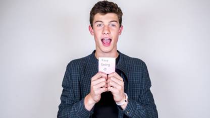 PRIVIK 30.48 cm Shawn Mendes Poster Sticker(self adhesive) Poster 12 inch X 18 inch Self Adhesive Sticker