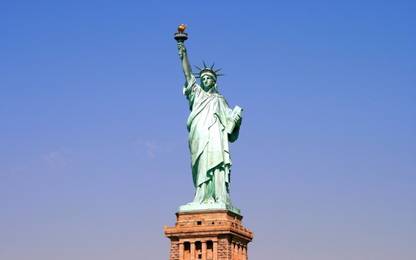 Statue of Liberty Sculpture in New York City United States HD Wallpaper poster on LARGE PRINT 36X24 INCHES Photographic Paper