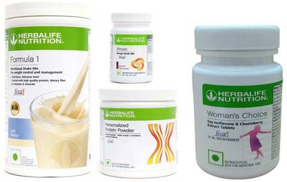 Herbalife Nutrition Formula 1 Shake Kulfi-+Protein Powder-200+Afresh- elachi+ Women ChoiceTablet Protein Shake