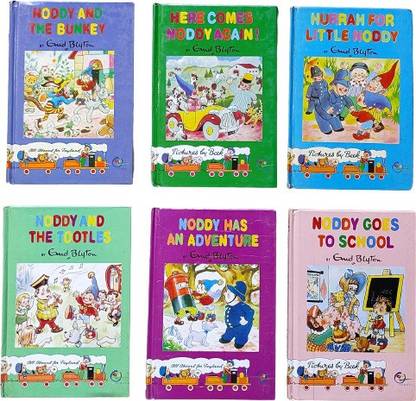 NODDY SET OF 6 STORY BOOKS FOR KIDS NODDY & THE BUNKEY, HERE COMES NODDY AGAIN, HURRAH FOR LITTLE NODDY, NODDY GOES TO SCHOOL, NODDY HAS AN ADVENTURE, & NODDY & THE TOOTLES By ENID BLYTON , BOOK FOR KIDS