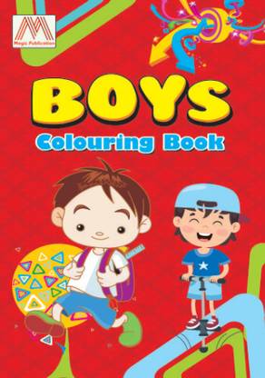 Boys Coloring Book For UKG CLASS 3-5 AGE Kids | Coloring Book For Children's | Print MIrchi Studio