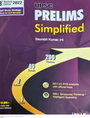 Upsc Prelims Simplified 3rd Revised Edition 2022
