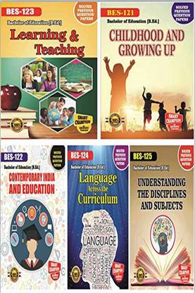 IGNOU B.Ed. 1st Year Help Books Combo Offer Of BES 121 BES 122 BES 123 BES 124 BES 125 IGNOU Study Notes For Exam Preparations With Latest Previous Years Solved Question Papers (Latest Syllabus) IGNOU Bachelor In Education Bes-121 Bes-122 Bes-123 Bes-124 Bes-124