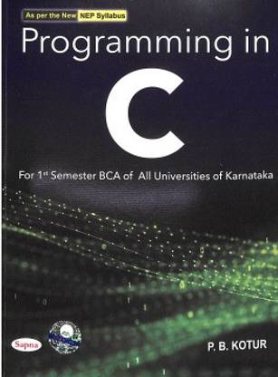 Programming In C For 1st Semester BCA : NEP