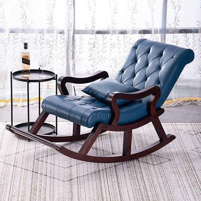 Smarts collection Wood Rocker Rocking Lounge Chair Recliner Relaxation Lounging Relaxing Seat Solid Wood 1 Seater Rocking Chairs