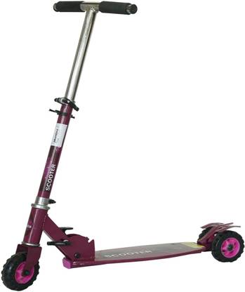 EVOHOUSE Skate Board for Kids Adjustable Height, Handle, Foldable, Wheels with Brakes Kids Scooter