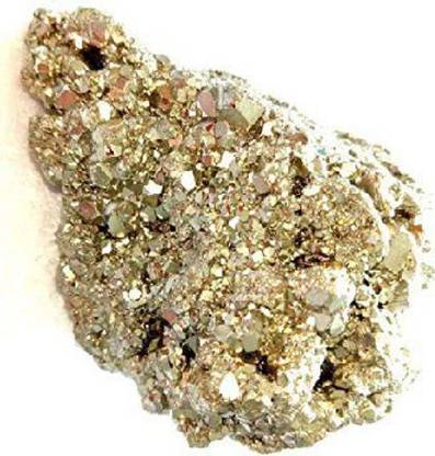 Shubhanjali Golden Pyrite RAW-Rough (100-150 GM) LAB Certified 3 to 4 PCS. Approx. Decorative Showpiece  -  3.3 cm