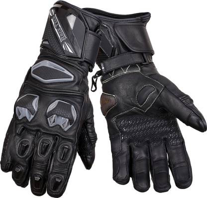 BIKING BROTHERHOOD Snell Race Tech - Black Riding Gloves