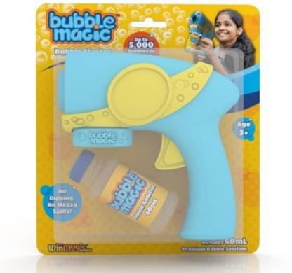bubble magic Turbo Powered Blaster includes Bubble Solution , for kids 3 years and above Toy Bubble Maker