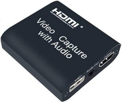 CLUSPEX 4K HDMI Video Capture Card With 3.5mm Audio Output Mic Input for Live Streaming USB Adapter