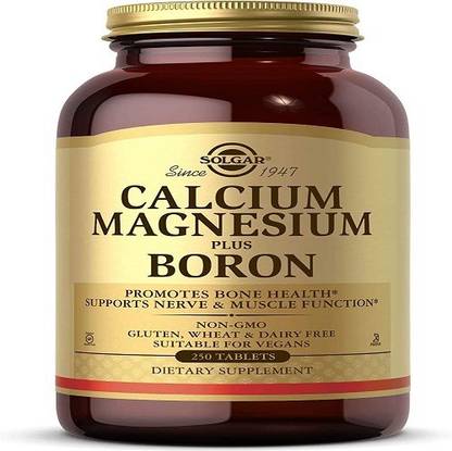Solgar Calcium Magnesium Boron Tablets, 250 Count
