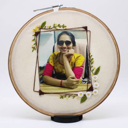 VAH Photo Frame Designer Handmade Hoop Art work gift on special Events Embroidery Hoop