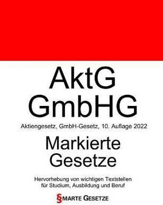AktG GmbHG, Aktiengesetz GmbH-Gesetz, Smarte Gesetze, Markierte Gesetze