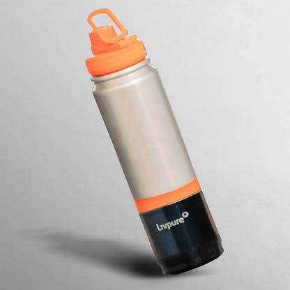 Livpure Smart SS Dual compartment Bottle 800 ml Bottle